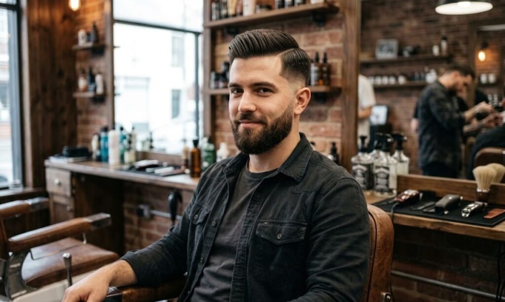 burst-fade-comb-over-with-beard