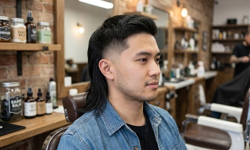 burst-fade-mullet-for-straight-hair