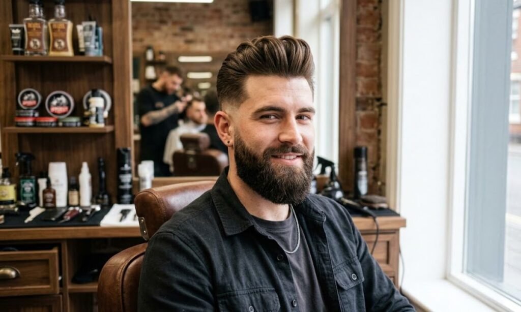 burst-fade-pompadour-with-beard