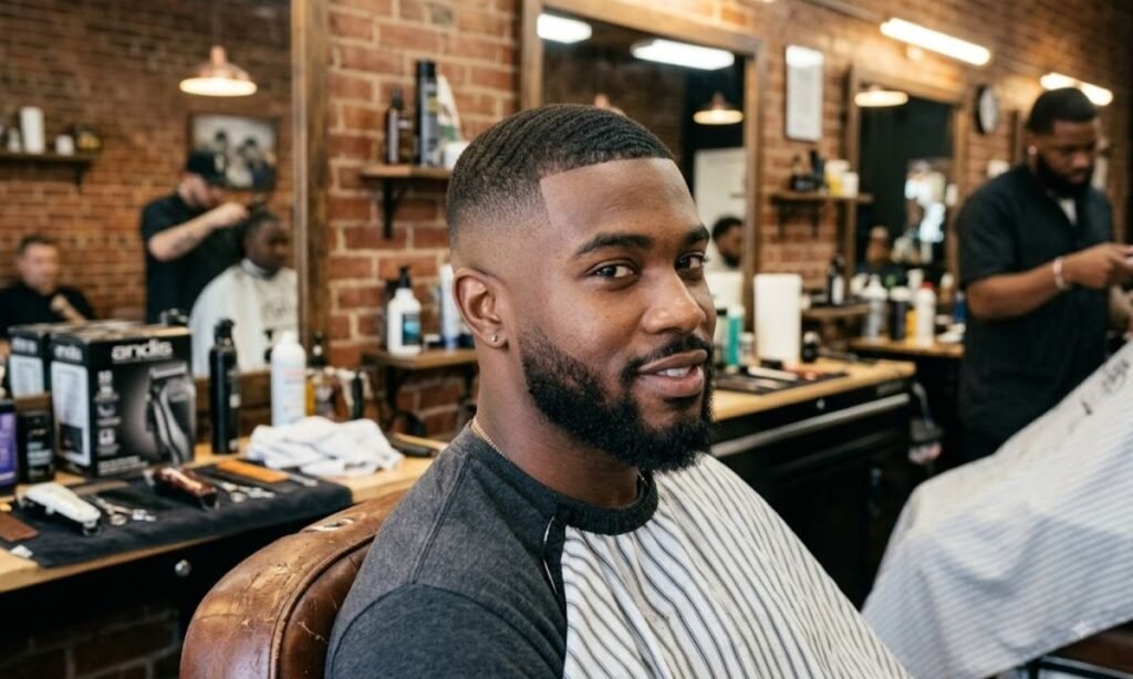 buzz-cut-burst-fade-for-black-men