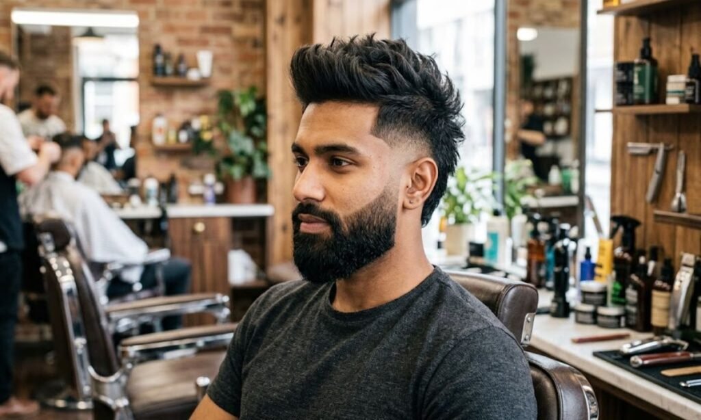 faux-hawk-burst-fade-with-beard