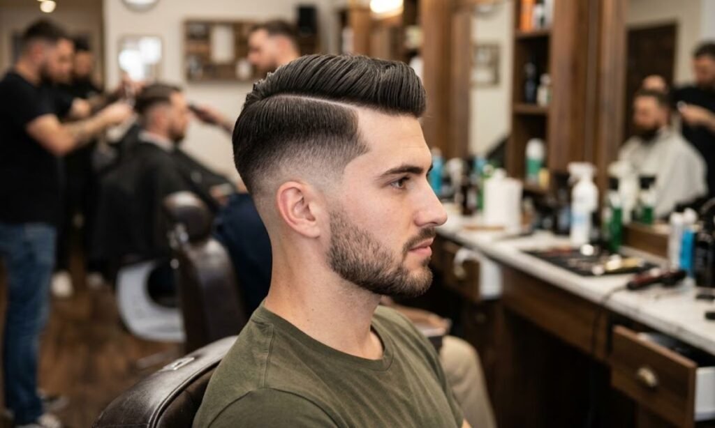 straight-hair-burst-fade-hard-part
