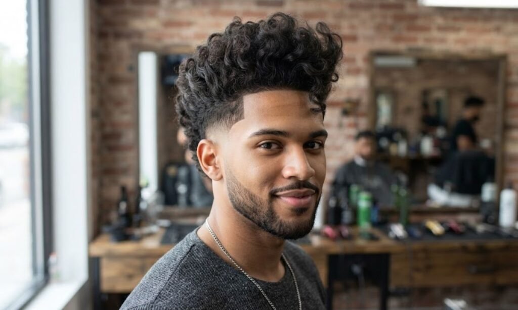curly-burst-fade-with-pompadour