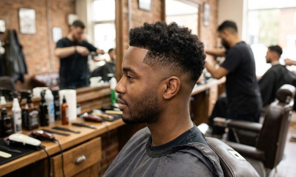 Mid Burst Fade Taper Blend