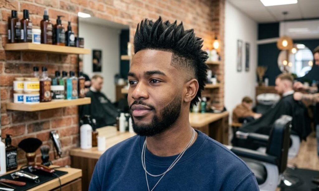 straight-burst-fade-faux-hawk