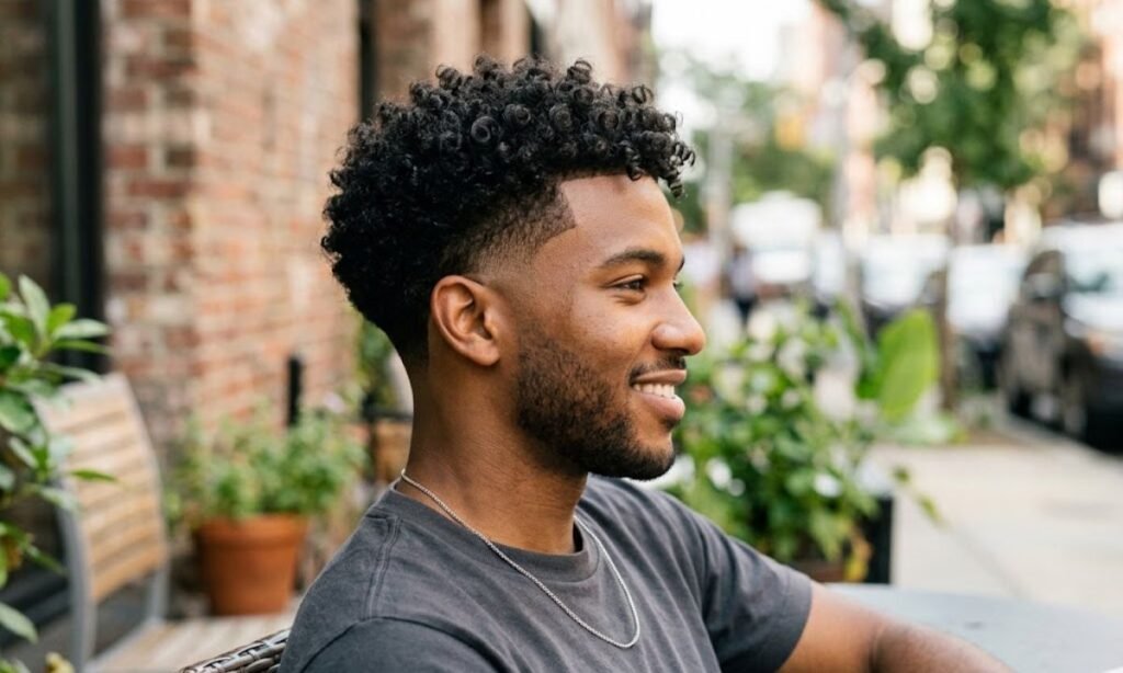straight-burst-fade-with-curls