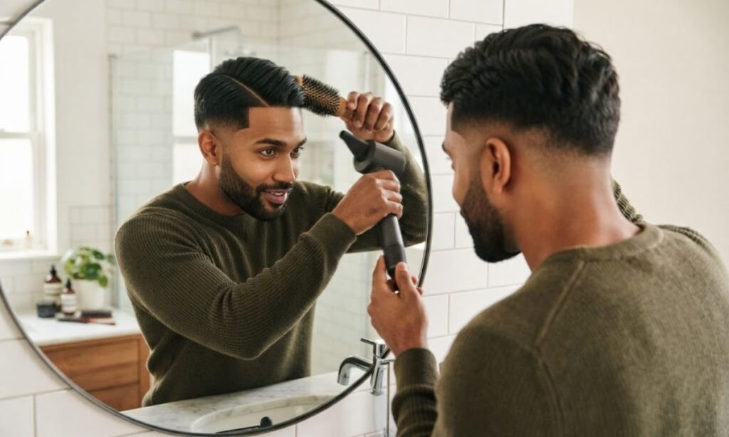 how-to-style-a-middle-part-with-any-taper
