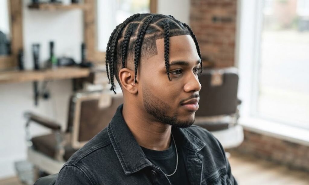 mid-taper-fade-with-box-braids