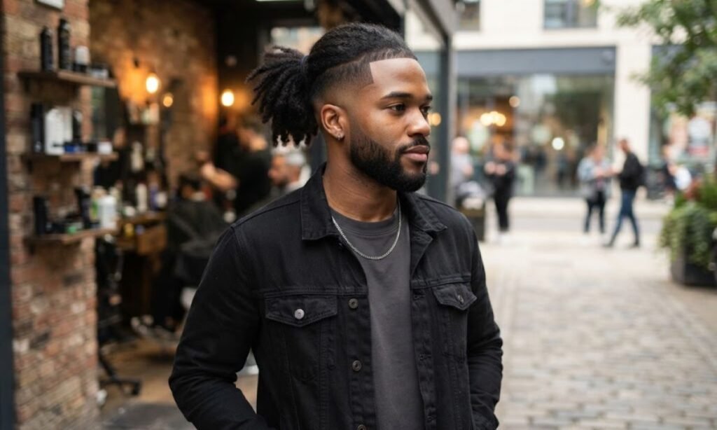 mid-taper-fade-with-ponytail