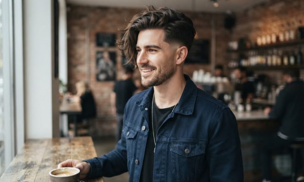 mid-taper-fade-with-side-swept-long-hair